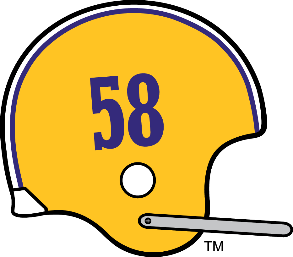 LSU Tigers 1971 Helmet Logo iron on transfers for T-shirts